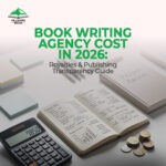 Author reviewing book writing agency cost and manuscript plan