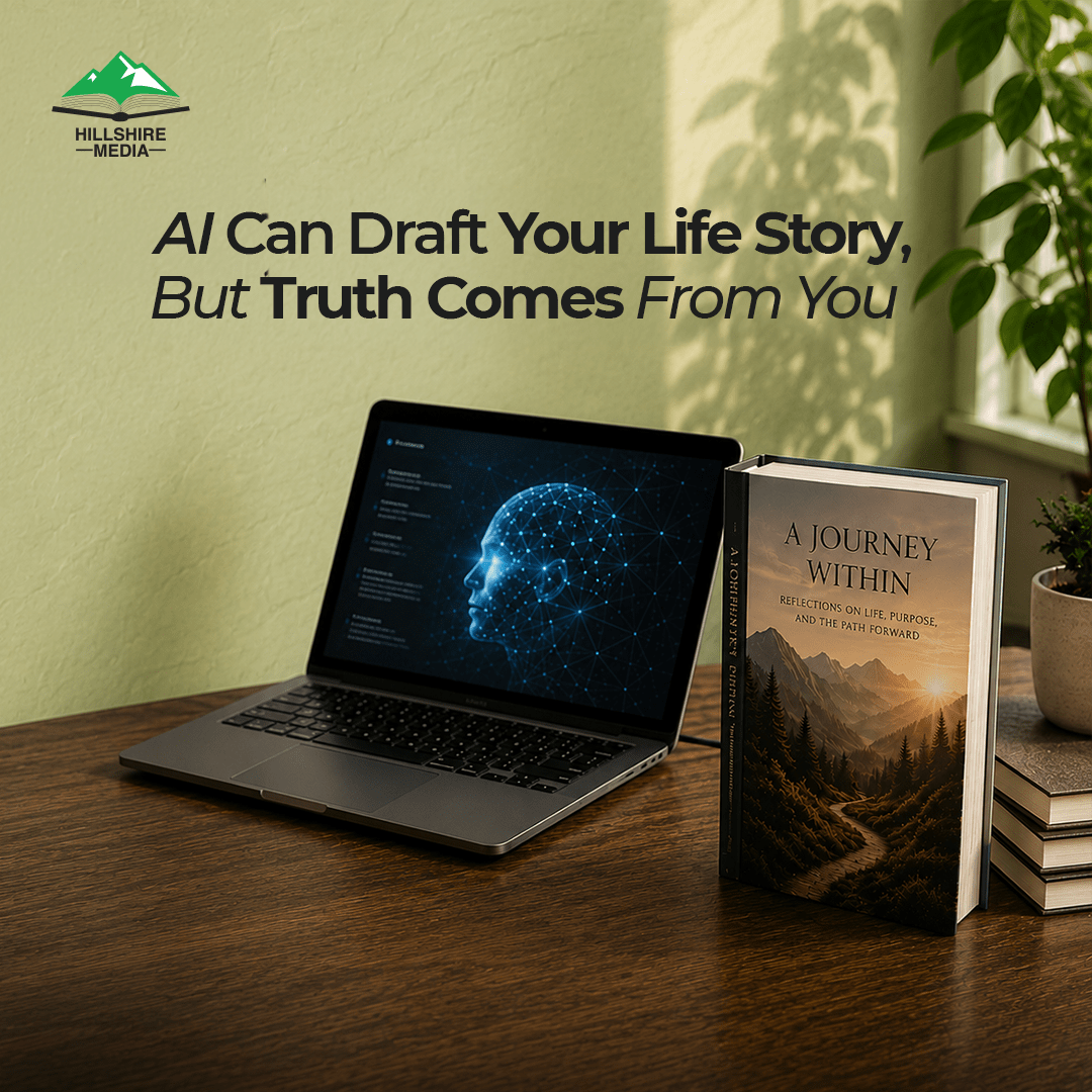 Author using AI support and a human ghostwriter to write a memoir